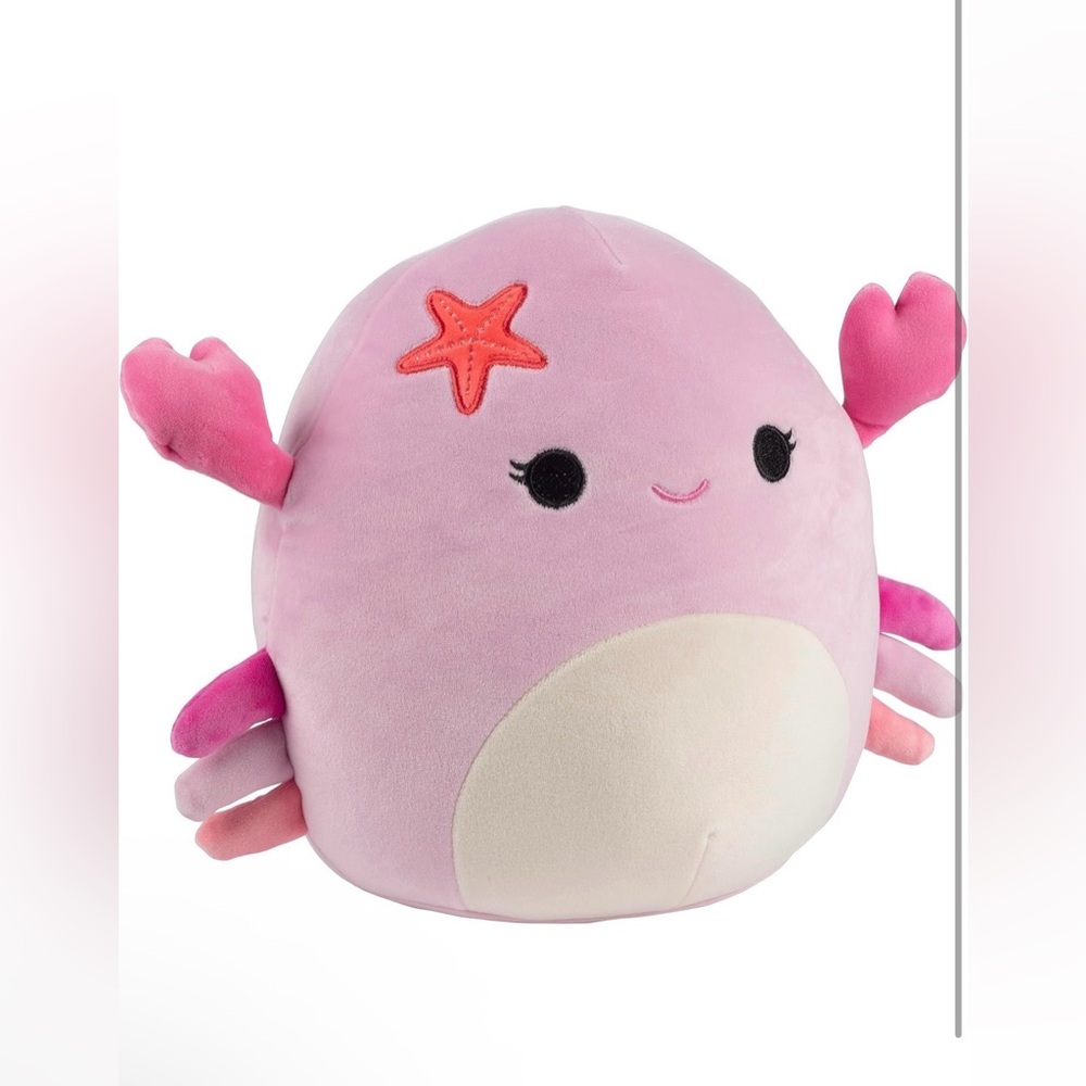 Squishmallows Cailey The Pink Crab Official Jazwares Plush Original, 10” - Picture 2 of 5